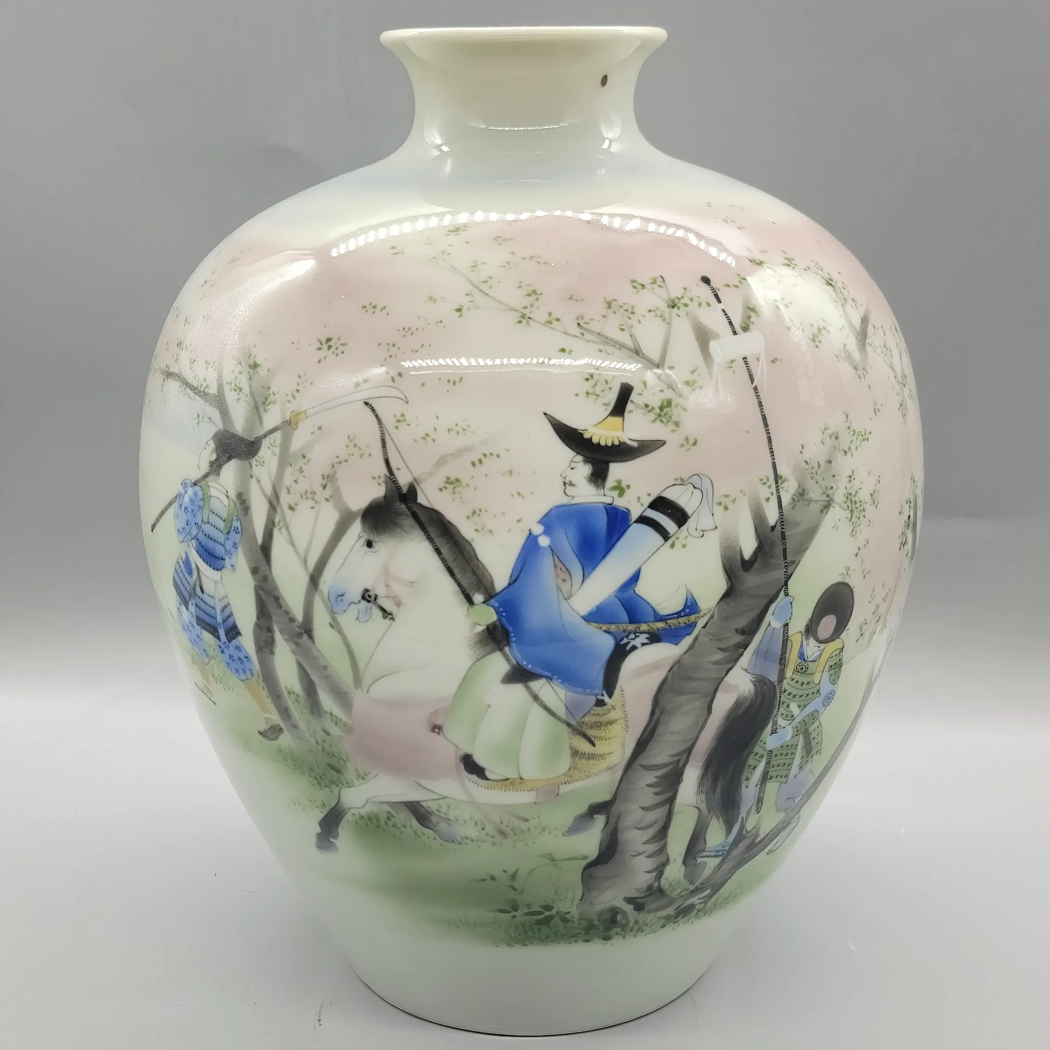 Large Antique Japanese Tsubo Vase - Nishiura Enji V (1856-1914) - Meiji Period - View 2