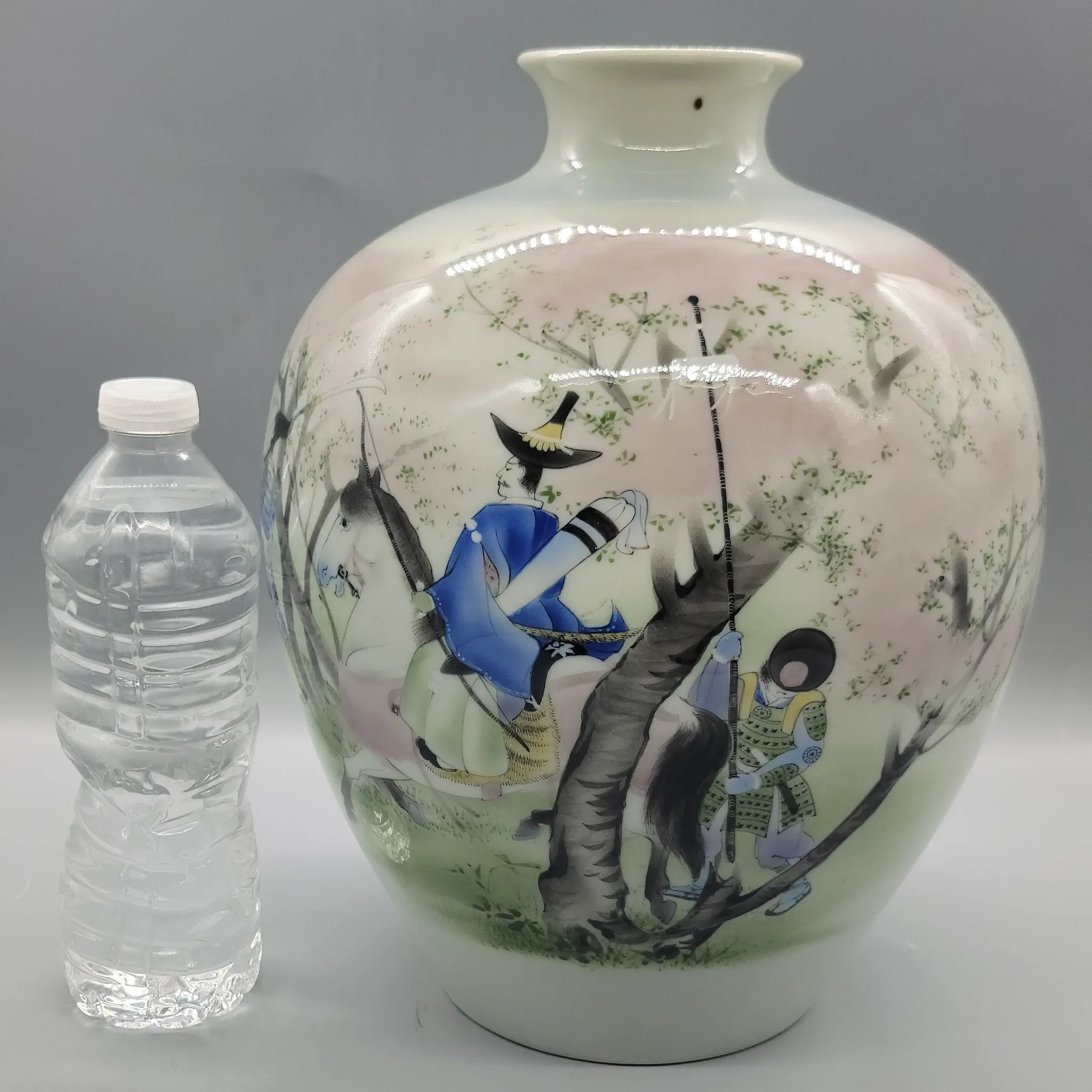 Large Antique Japanese Tsubo Vase - Nishiura Enji V (1856-1914) - Meiji Period - View 3