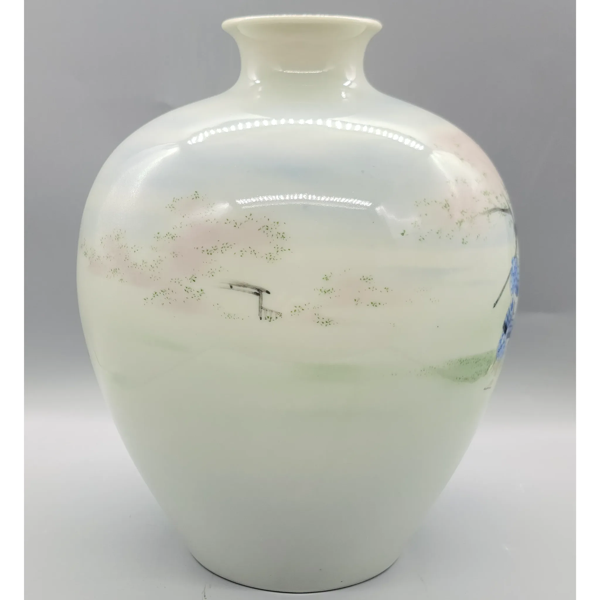 Large Antique Japanese Tsubo Vase - Nishiura Enji V (1856-1914) - Meiji Period - View 4