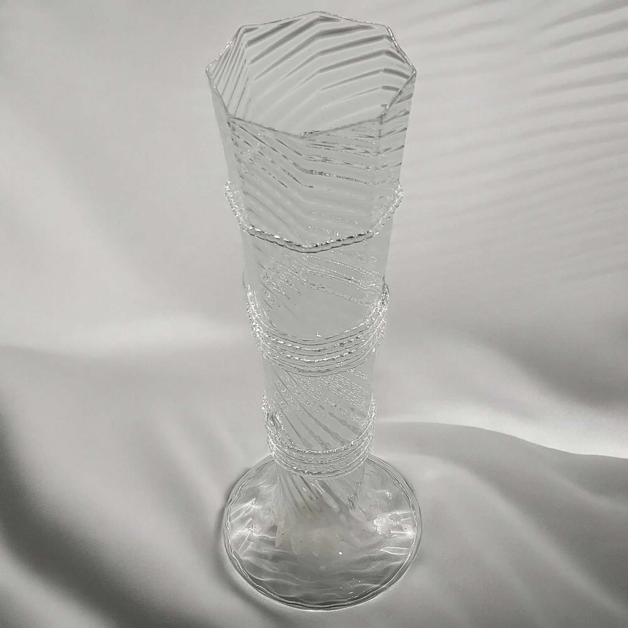 Vintage Juliska Glassware 10" Flower Vase - Gilda - View 3