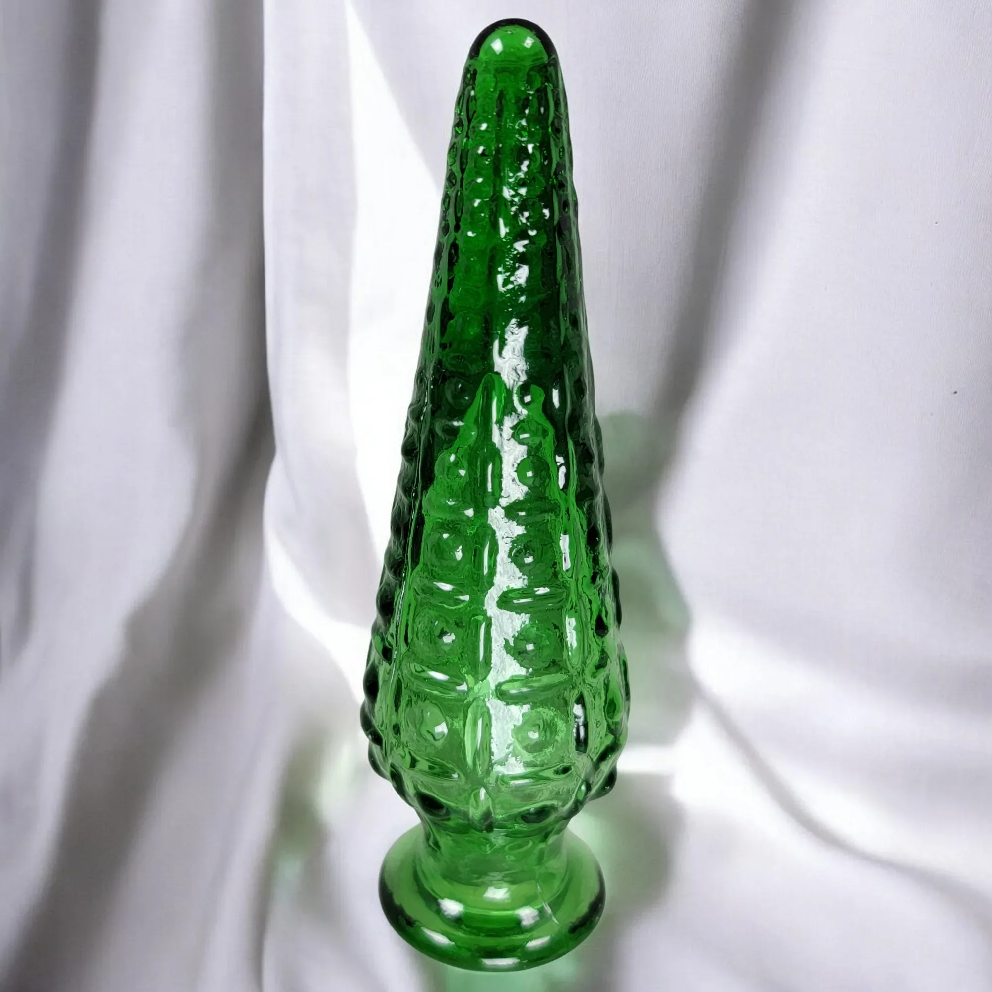 Vintage Empoli Glass Italy Green Decanter Bottle - View 6