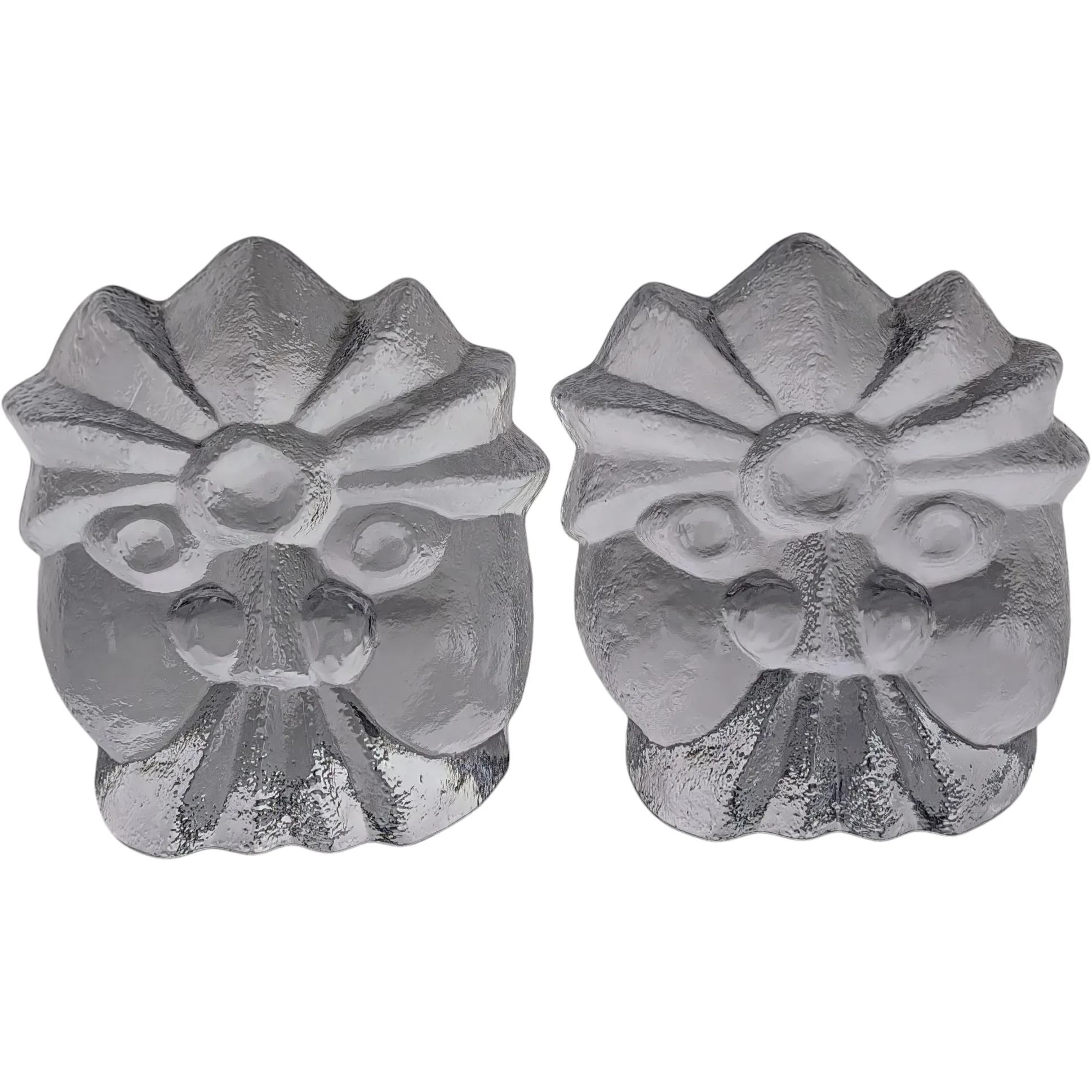 Pair Lars Hellsten - Skruf  Viking Bookends /Paperweights - Large Size