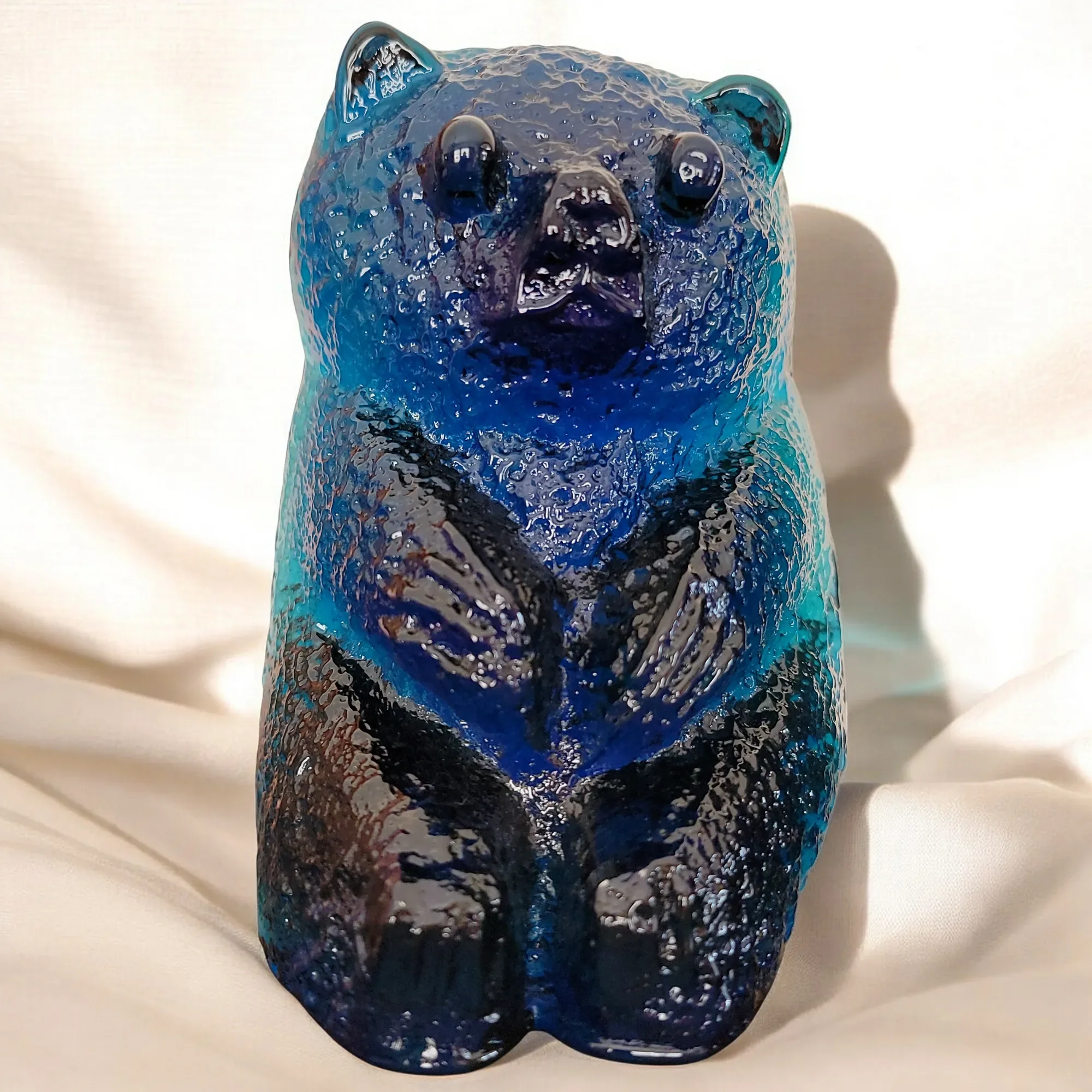 Pair Blenko 1980s VC Blue #836 Bears - View 3