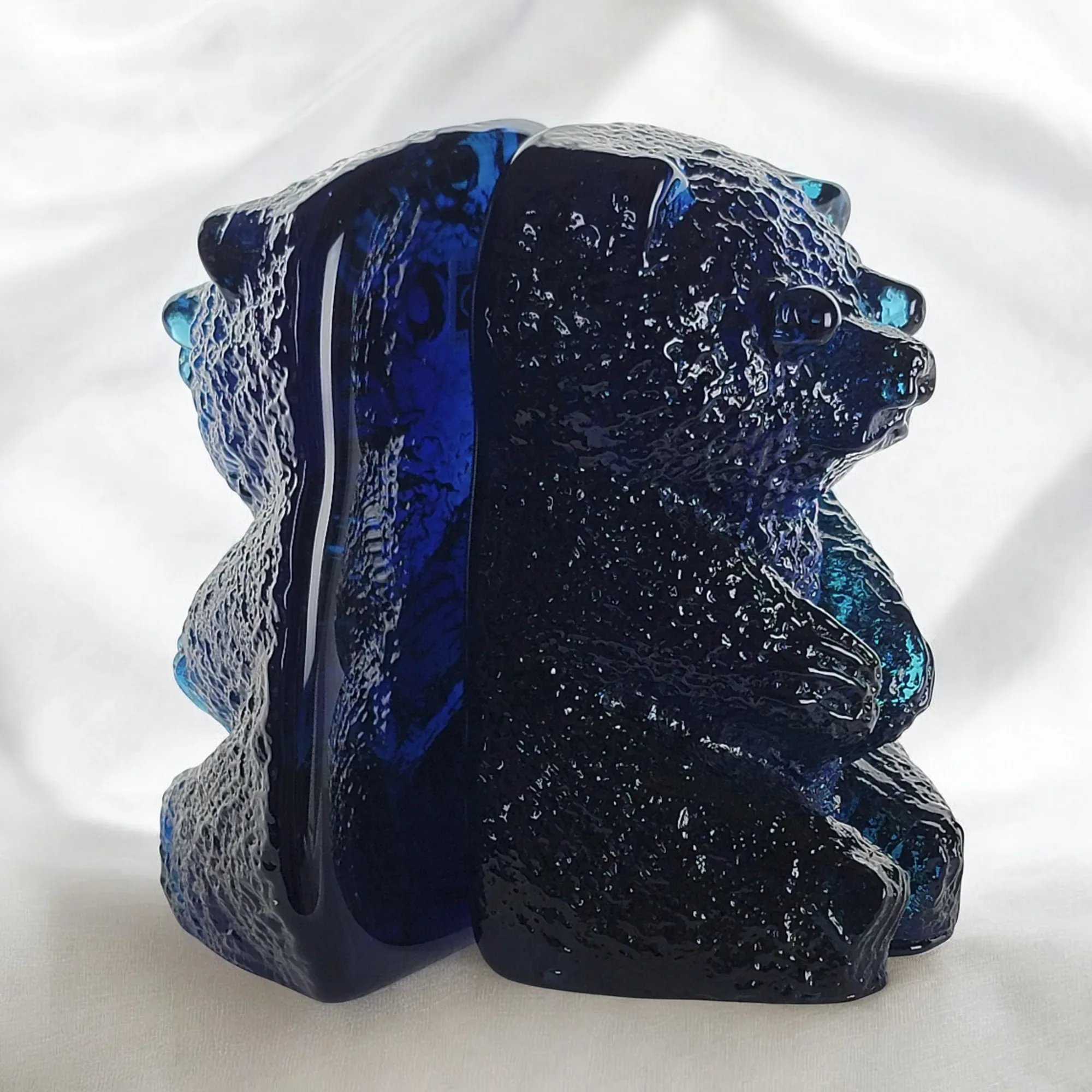 Pair Blenko 1980s VC Blue #836 Bears - View 4