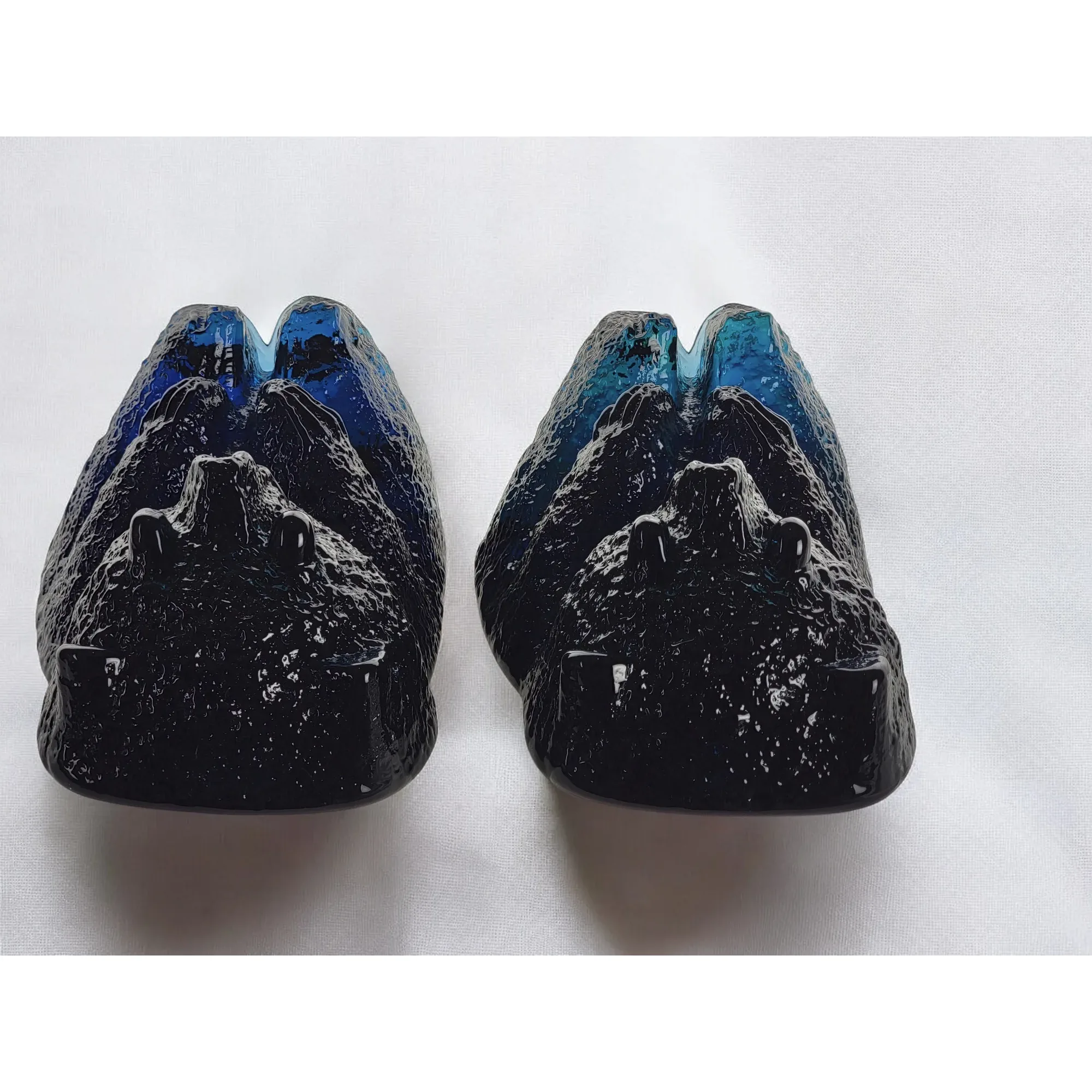 Pair Blenko 1980s VC Blue #836 Bears - View 8