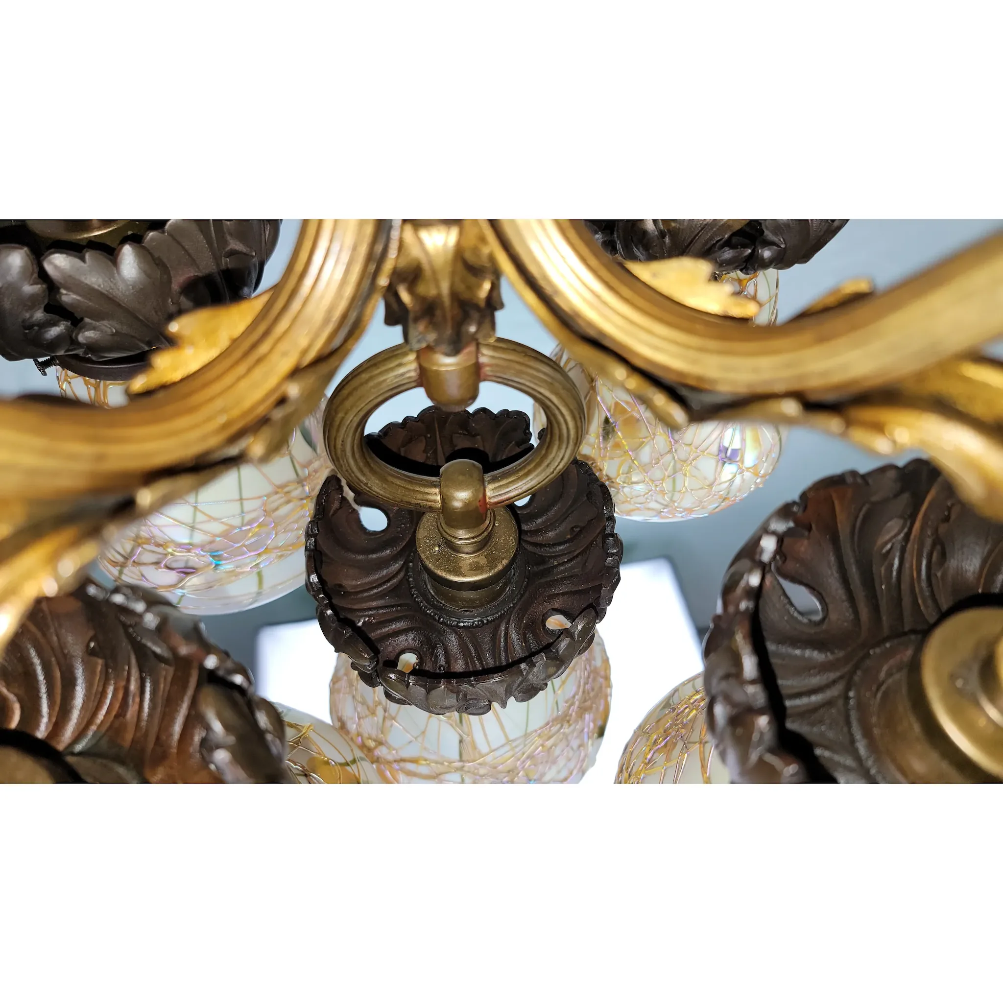 Antique Bronze E. F. Caldwell 5 Light Fixture - Petite - View 11