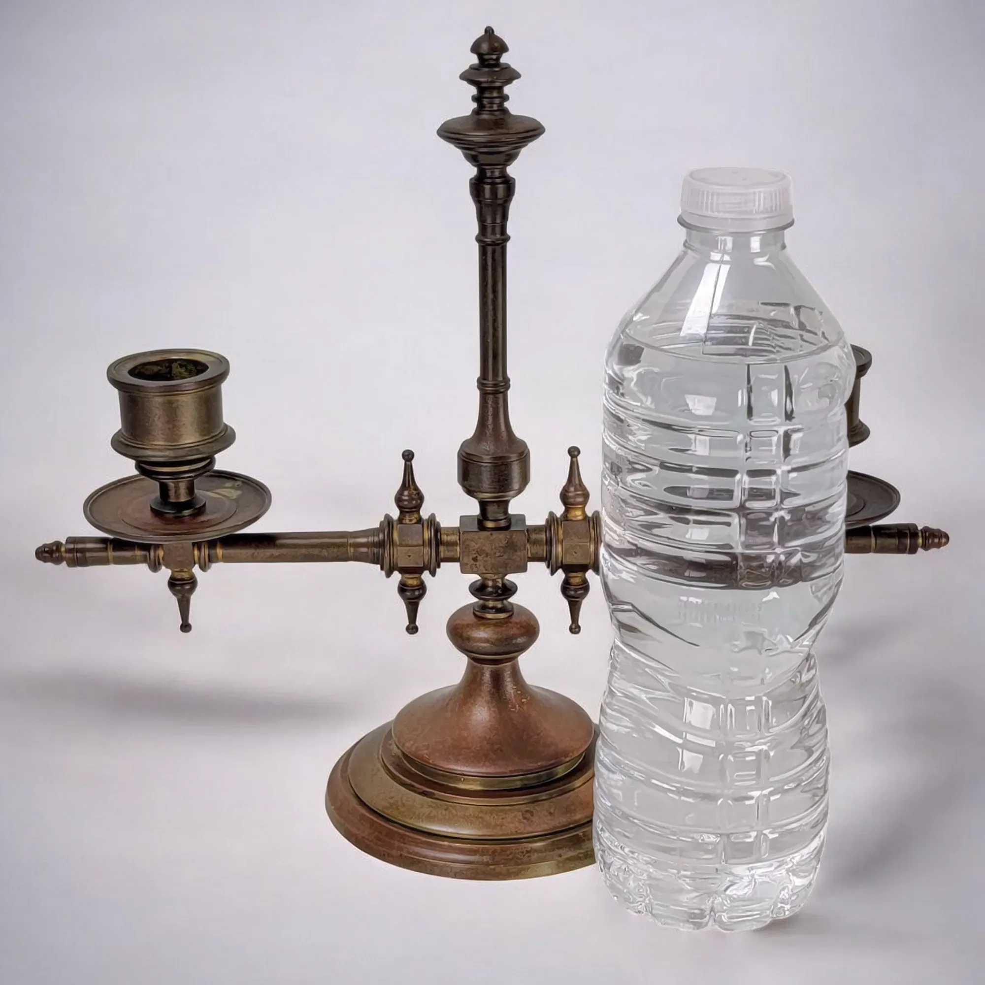 Pair of Antique Bronze Candelabra – Aesthetic Movement – Never Electrified - View 6