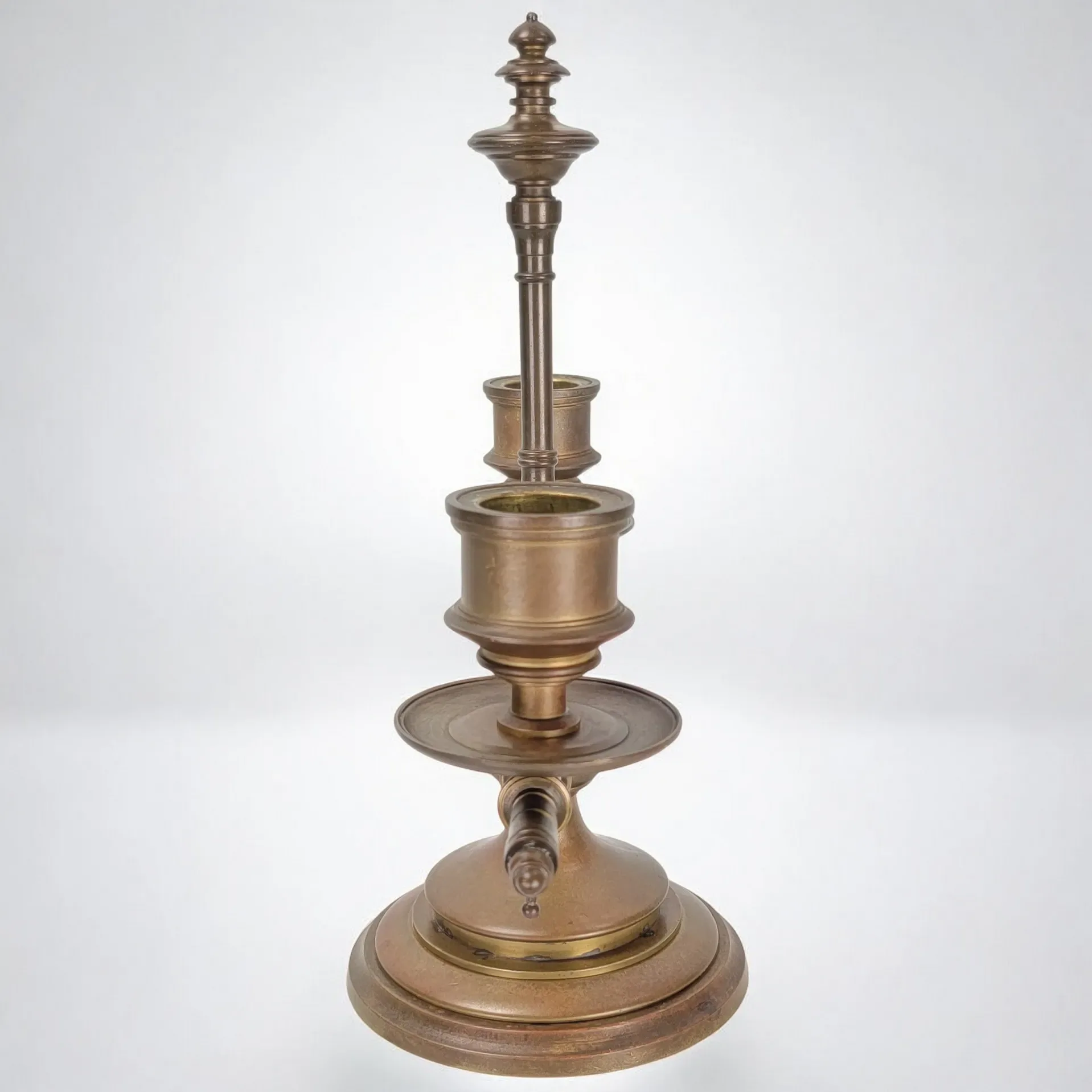 Pair of Antique Bronze Candelabra – Aesthetic Movement – Never Electrified - View 9