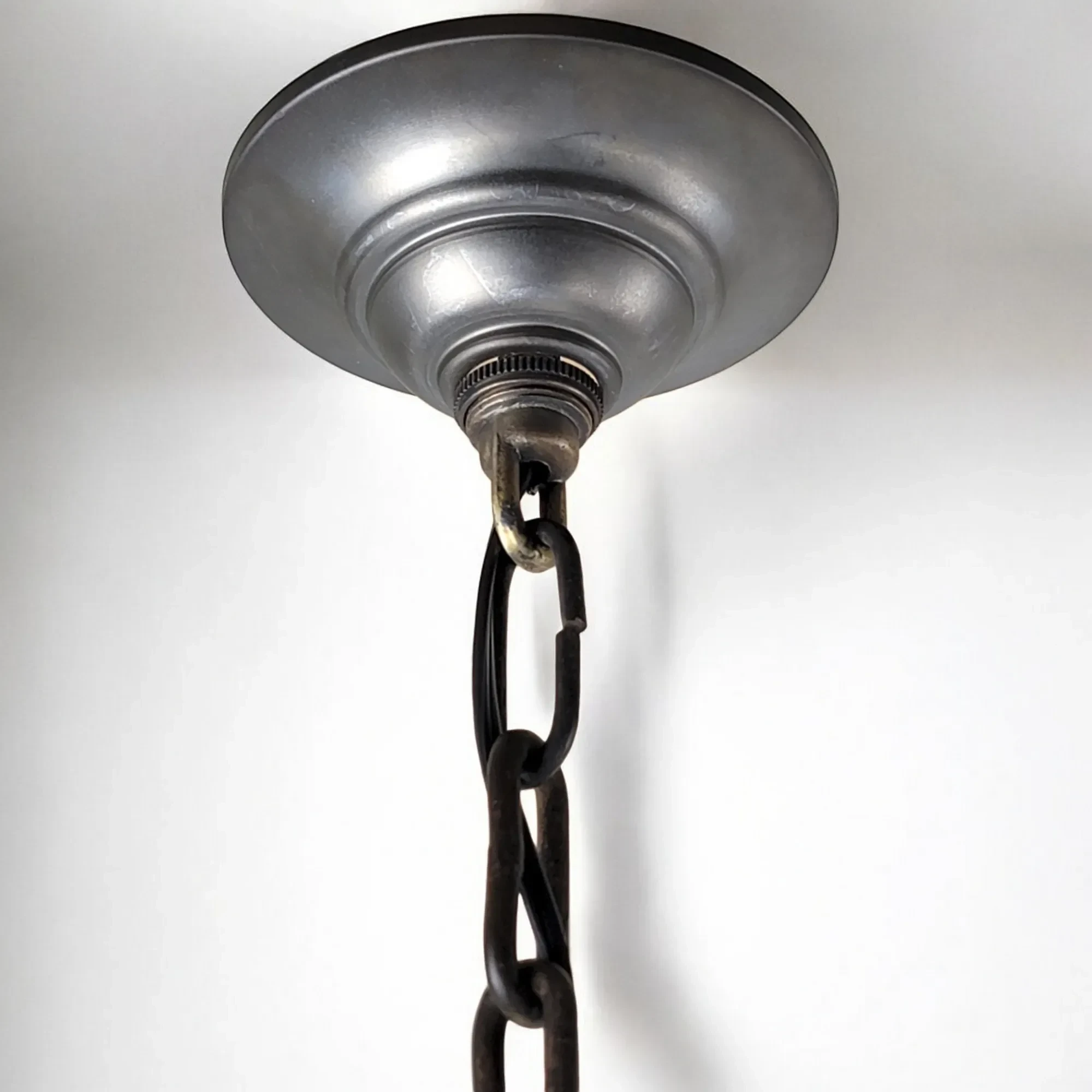 Pair Large Vintage Iron - Gothic Revival - Pendant Lights - View 10