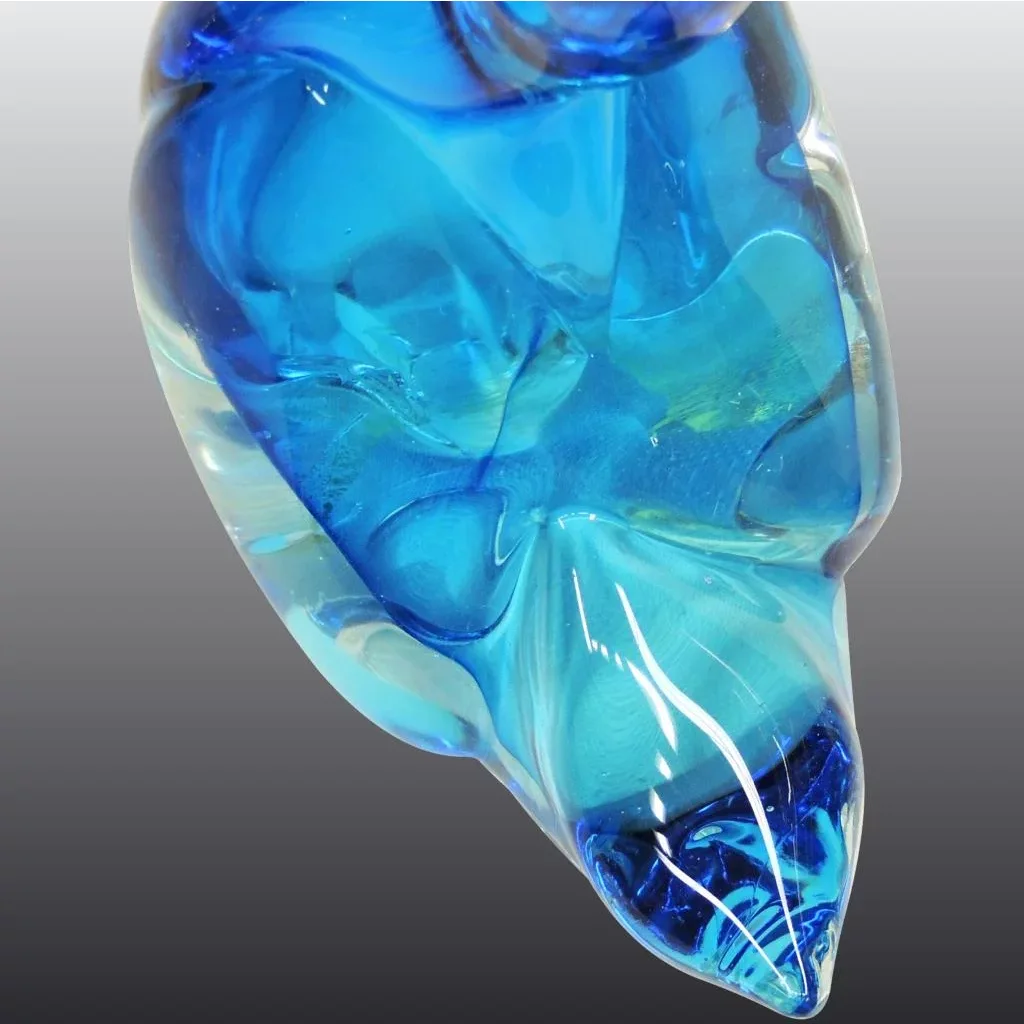 Pair Large Blue Seguso Murano Glass Ducks - View 7