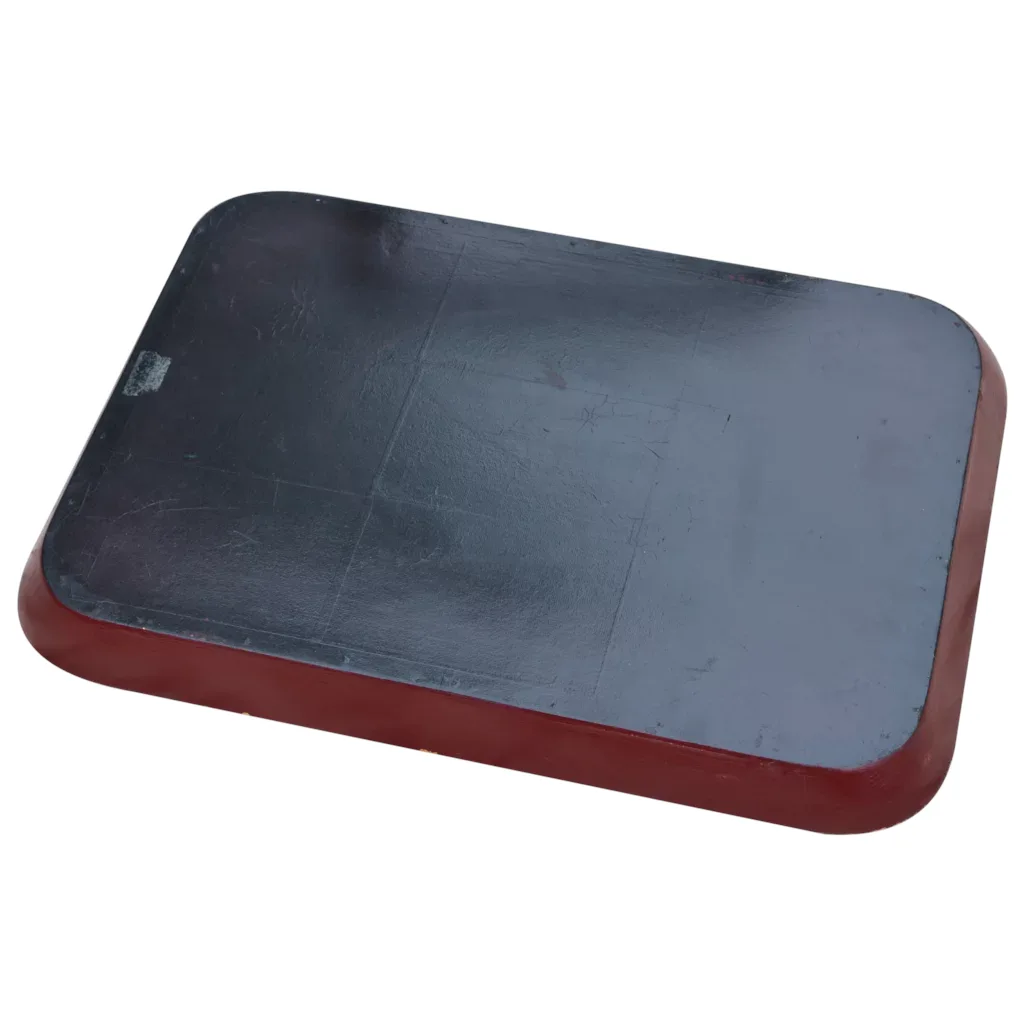 Papier Mache Tray Table Burgundy / Red - View 8