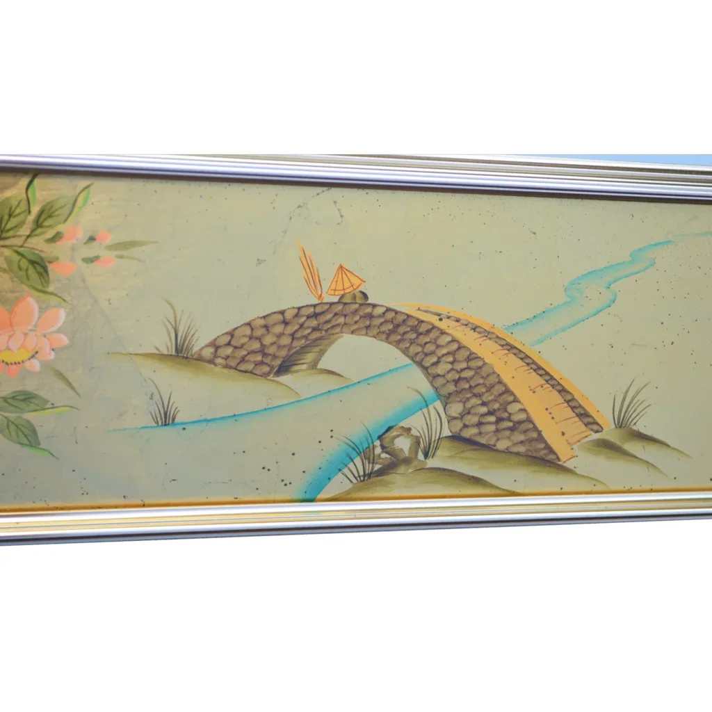 Vintage LaBarge Chinoiserie Mirror - Artist Signed / 1983 - View 6