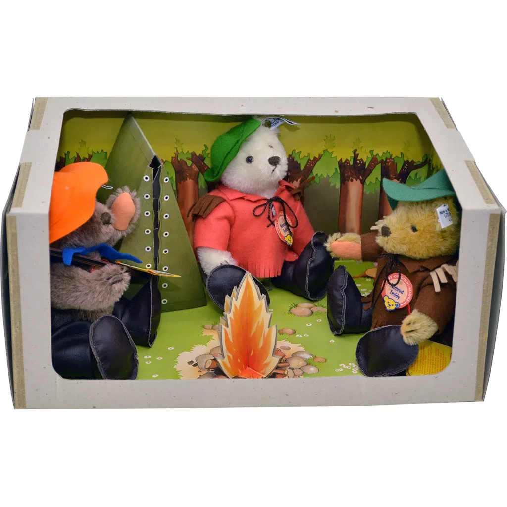 1983 Steiff Nimrod Teddy Bear Set - Campfire - View 2
