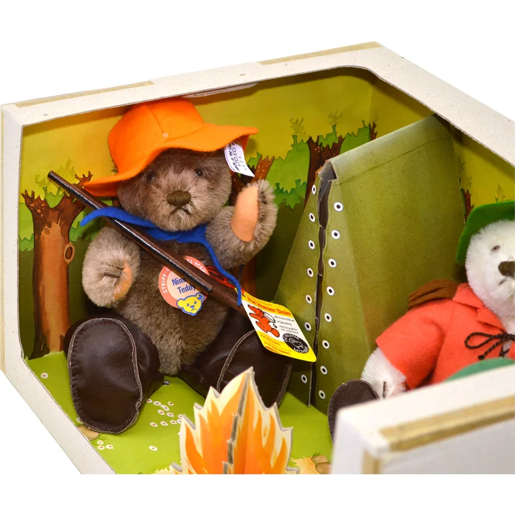 1983 Steiff Nimrod Teddy Bear Set - Campfire - View 4