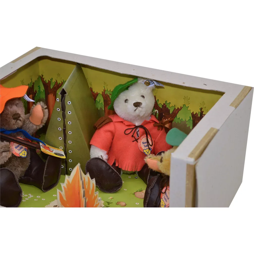 1983 Steiff Nimrod Teddy Bear Set - Campfire - View 5