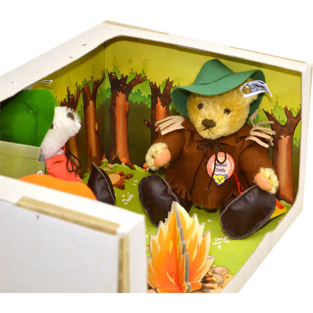 1983 Steiff Nimrod Teddy Bear Set - Campfire - View 6