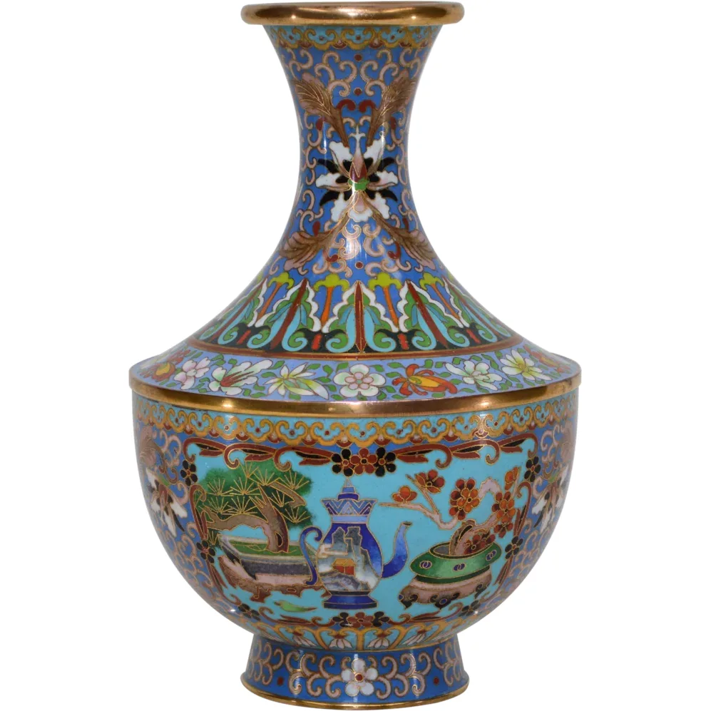 Vintage Maitland Smith Cloisonne Vase - View 3