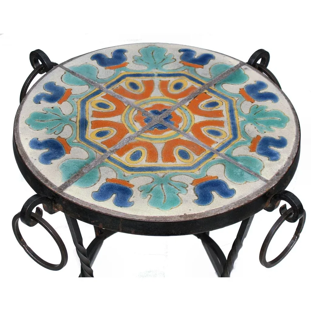 D&amp;M Tile Wrought Iron Table - Spanish Revival - View 2